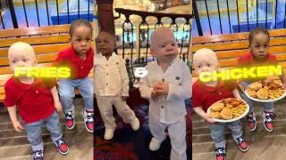 Fries and Chicken Kids / Oshone and Oshoze Fries and Chicken meme card, common rarity