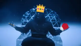 From the Screen 📺 To the Ring 🥊 To the Pen 🖊️ To the King 👑 meme card, rare rarity
