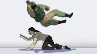 Fuze Elbow Dropping a Hostage meme card, rare rarity