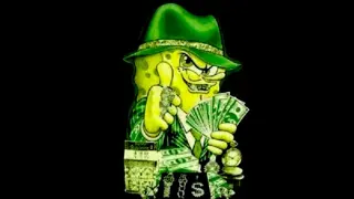 Gangster SpongeBob meme card, rare rarity
