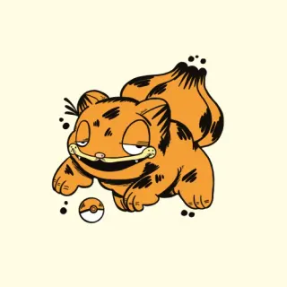 Carte meme Garfémon, rareté commune