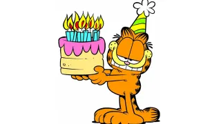 Garfield Birthday Comic Zodiac meme card, common rarity