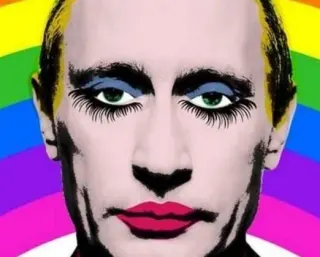 Gay Clown Putin meme card, rare rarity