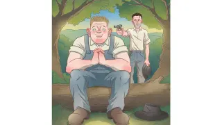 George Shoots Lennie meme card, common rarity