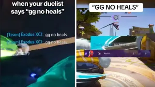 GG No Heals meme card, common rarity