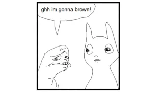 Carte meme Ghh I’m Gonna Brown / I’m Shittsing, rareté commune