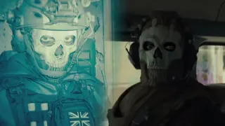 Ghost Staring / Ghost Gaze (MW2) meme card, rare rarity