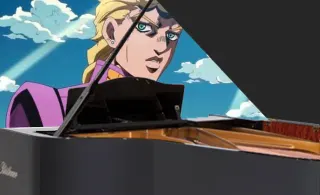 Giorno's Theme / Giorno's Piano meme card, rare rarity