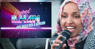Carte meme Give Ilhan Omar a Gundam, rareté commune