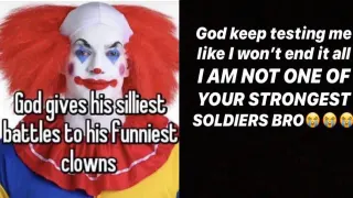God Gives His Hardest Battles To His Strongest Soldiers meme card, rare rarity