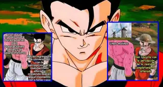 Gohan With His Perception Of Reality Altered meme card, common rarity