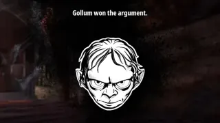 Gollum Won the Argument meme card, common rarity