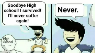 Goodbye High School! meme card, common rarity