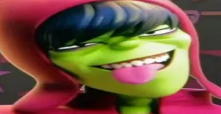Goofy Murdoc / Silly Murdoc meme card, common rarity