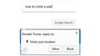 Google Wants to Know Your Location meme card, rare rarity