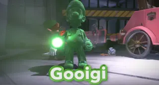 Gooigi meme card, common rarity