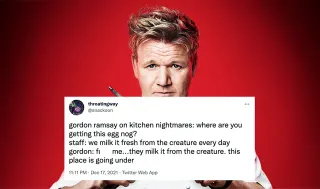 Gordon Ramsay Parody Tweets meme card, common rarity
