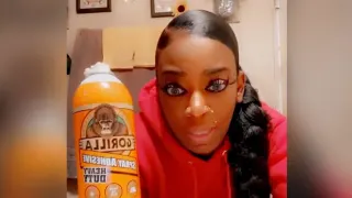Gorilla Glue Girl meme card, rare rarity