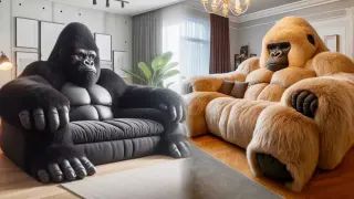 Gorilla Sofa meme card, common rarity