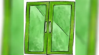 Green Glass Door Game meme card, common rarity