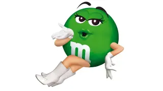 Green M&M meme card, common rarity