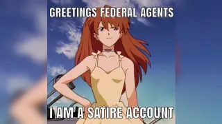 Carte meme Greetings Federal Agents, I Am a Satire Account, rareté commune
