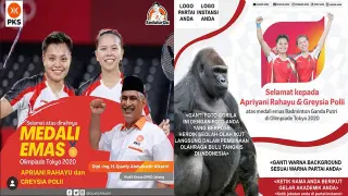 Carte meme Greysia Polii and Apriyani Rahayu Congratulation Poster Parodies, rareté commune