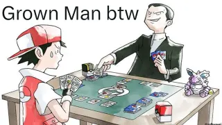 Grown Man BTW meme card, common rarity