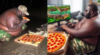 Gumbo Slice meme card, rare rarity