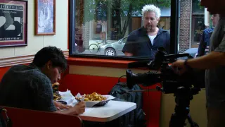 Guy Fieri Staring Through a Window meme card, common rarity