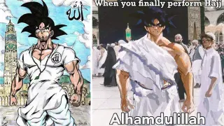 Halal Goku meme card, common rarity
