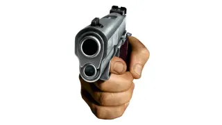 Carte meme Main Pointant un Pistolet, rareté épique