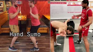 Hand Sumo meme card, common rarity
