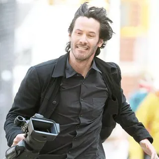 Happy Keanu meme card, epic rarity