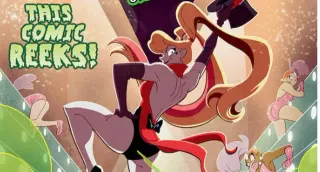 Harley Quinn Fart Comic meme card, common rarity