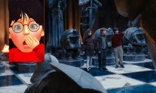 Harry Potter Chess Scene Remix meme card, common rarity