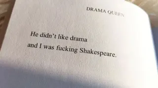 He Didn't Like Drama, and I Was Fucking Shakespeare meme card, common rarity