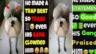 He Made a Statement So Trash Even His Gang Clowned Him meme card, rare rarity