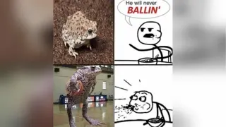 He Will Never Be Ballin' meme card, common rarity