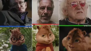 Hello, I'm Simon, He's Alvin and I'm Theodore meme card, common rarity