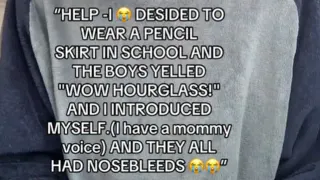 Help I Decided to Wear a Pencil Skirt Copypasta meme card, common rarity