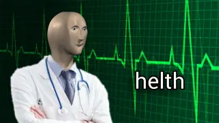 Helth meme card, rare rarity