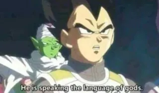 He's Speaking the Language of the Gods meme card, rare rarity