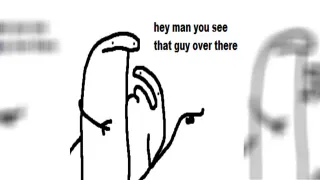 Hey Man You See That Guy Over There meme card, epic rarity