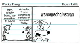 Carte meme Hey Wacky Dawg, Say Something FUNNY!, rareté commune