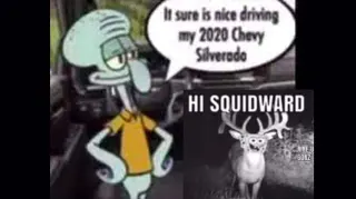 Hi Squidward / It Sure Is Nice meme card, common rarity