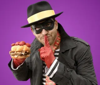 Hipster Hamburglar meme card, common rarity