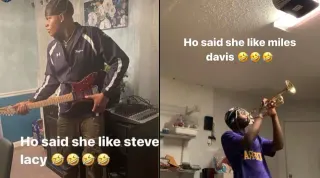 Ho Said She Like Steve Lacy meme card, common rarity