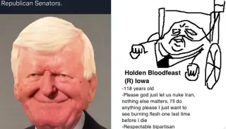 Holden Bloodfeast meme card, rare rarity