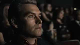 Homelander Watching a Movie meme card, common rarity